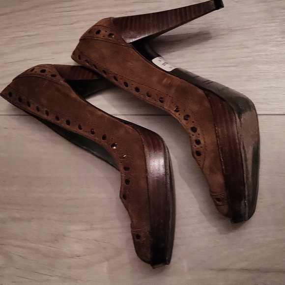 Pura Lopez suede pumps size 38 - Picture 8 of 9